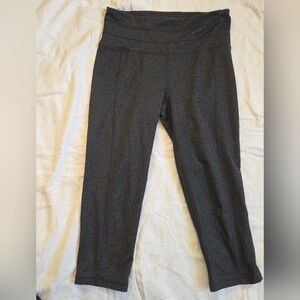 PrAna Dark Gray Yoga Capri Leggings w/Pocket Waistband